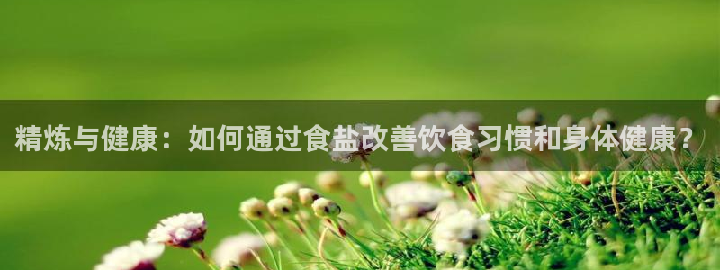 威九国际特殊奖励我的奖励竟然是嫂子：精炼与健康：如何通过食盐